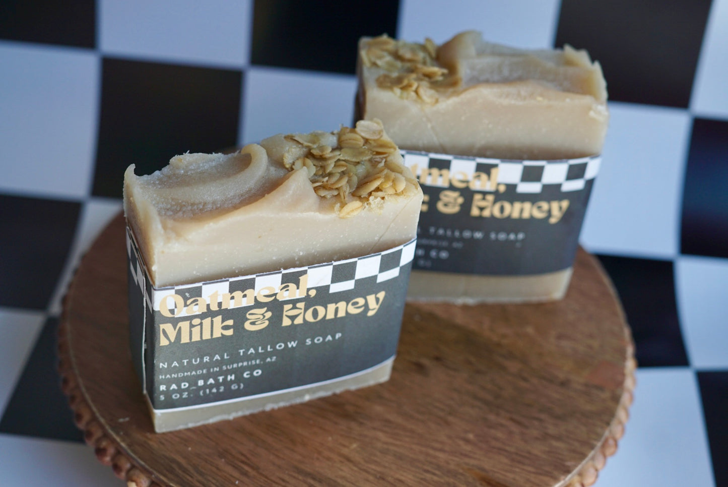 Oatmeal, Milk, & Honey Soap| Natural Tallow Soap