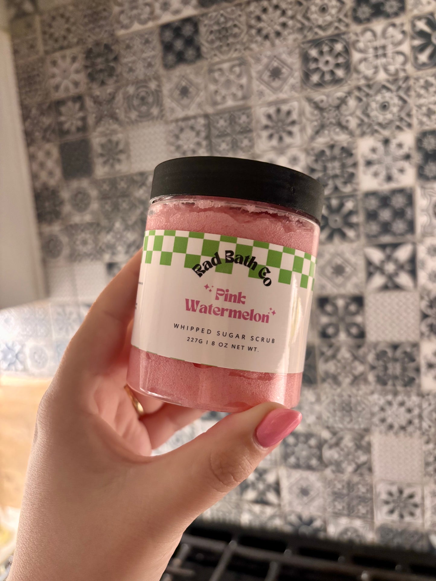 Pink Watermelon Whipped Sugar Scrub | Exfoliating Sugar Scrub