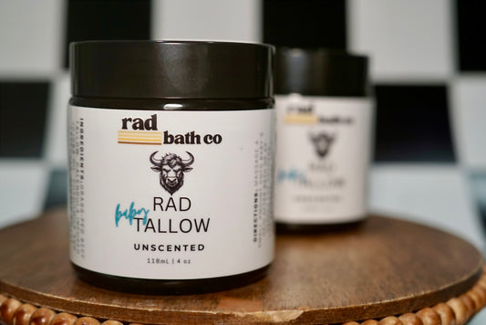 Rad Baby Tallow | Unscented | All Natural, Herbal Infused Whipped Tallow