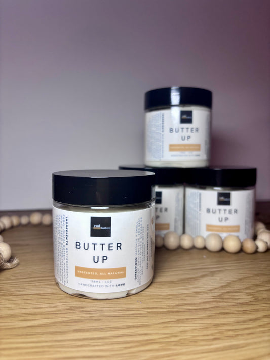 Butter Up | Unscented Body Butter | All Natural | Vegan | 4oz