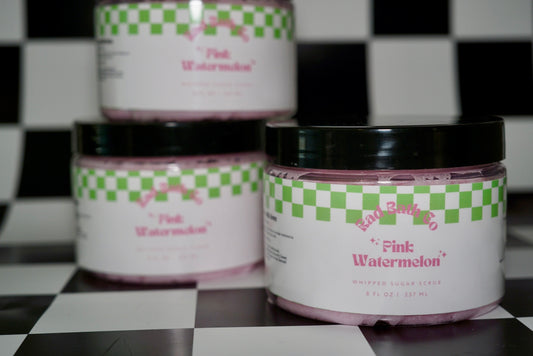 Pink Watermelon Whipped Sugar Scrub | Exfoliating Sugar Scrub