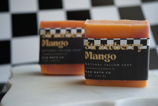 Tallow Soap | Strawberry Mango | Natural Tallow Soap