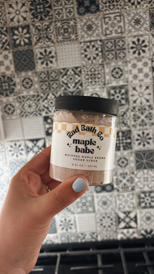Maple Babe Whipped Sugar Scrub | Exfoliating Sugar Scrub